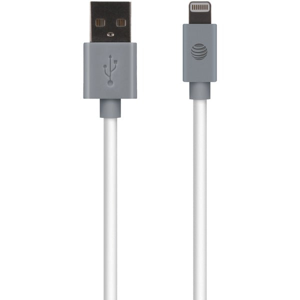 Charge & Sync USB Cable with Lightning(R) Connector, 10ft (White)