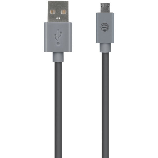 Charge & Sync USB to Micro USB Cable, 10ft (Gray)