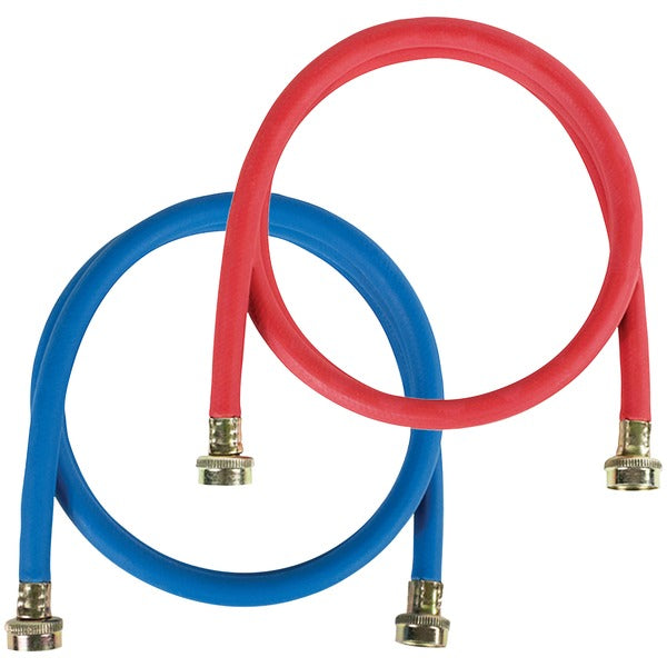 2 pk Red-Blue EPDM Washing Machine Hoses, 4ft