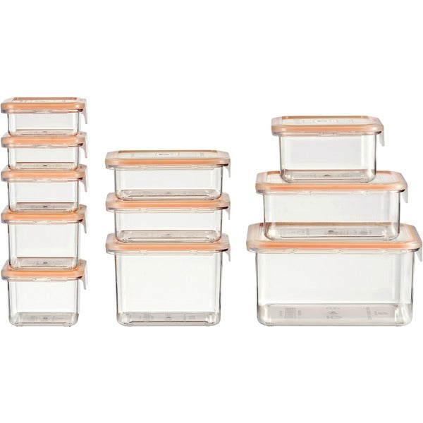 22-Piece Food Storage Container Deluxe Pack (Clear)