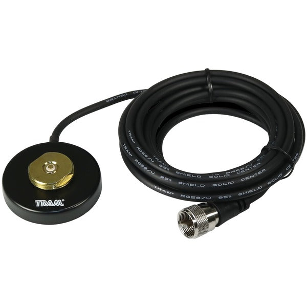 2 1-2" NMO Magnet Mount (Black Coat Steel Magnet Housing)