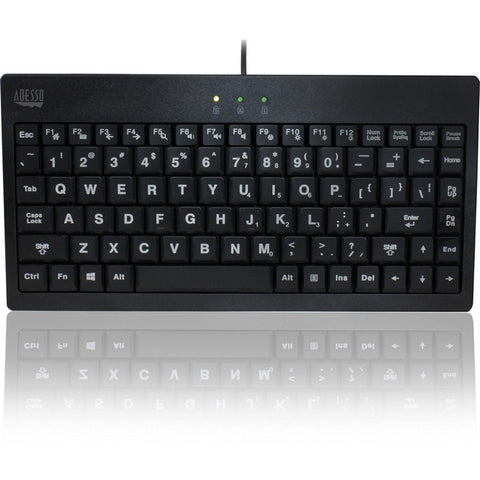 Adesso SlimTouch 110 - 3-Color Illuminated Mini Keyboard