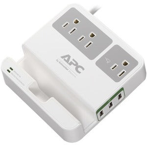 APC by Schneider Electric Essential SurgeArrest, 3 Outlets, 3 USB Charging Ports, 120V