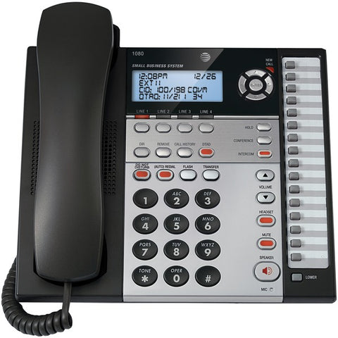 4-Line Speakerphone with Answering System, Caller ID & Auto Attendant