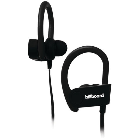Bluetooth(R) Earhook Earbuds with Microphone (Black)