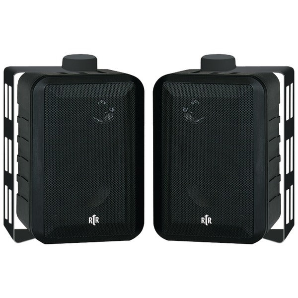 100-Watt 3-Way 4" RtR Series Indoor-Outdoor Speakers (Black)