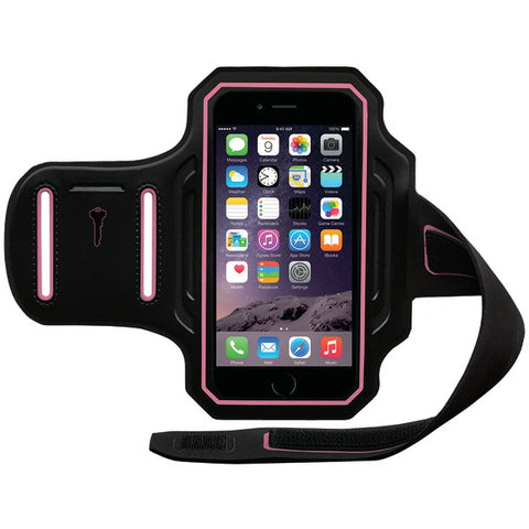 ENDURANCE Armband for iPhone(R) 6-6s (Black-Pink)