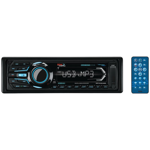 Marine Single-DIN In-Dash Mechless AM-FM Receiver with Bluetooth(R) (Black)