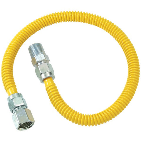 Gas Dryer & Water Heater Flex-Line (1-2"OD x 48" (1-2" FIP x 1-2" MIP)