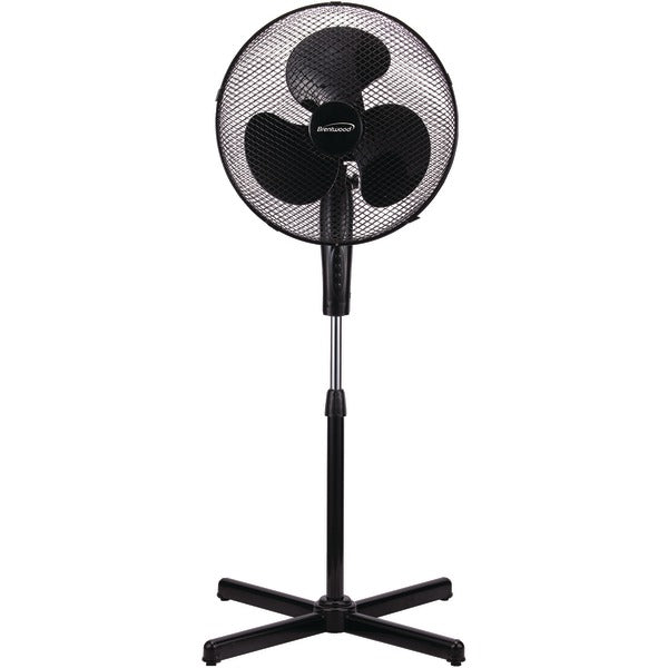 16" Oscillating Stand Fan (Black)