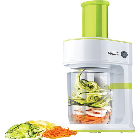 Brentwood FP-560G 5-Cup Electric Vegetable Spiralizer and Slicer, Green