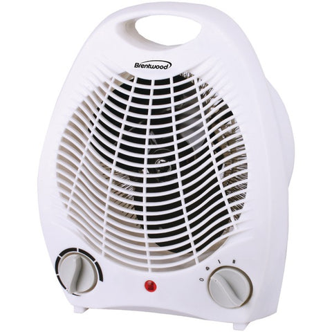 Portable Electric Space Heater & Fan (White)