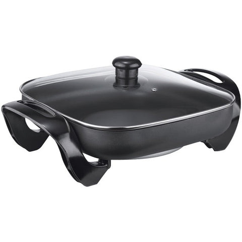 Nonstick Electric Skillet with Glass Lid (1,300W; 12")