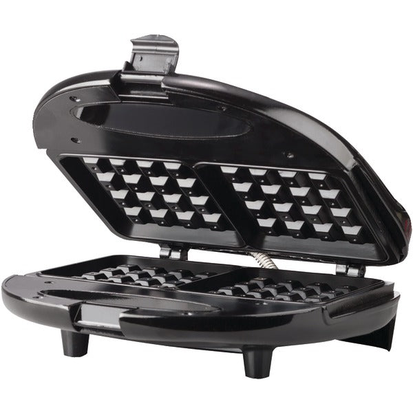 Nonstick Dual Waffle Maker (Black)