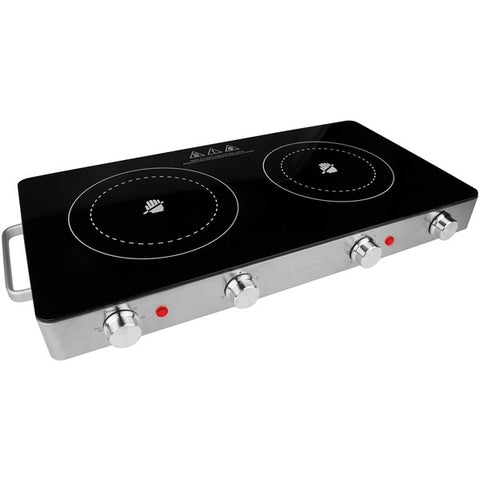 Double Infrared Electric Countertop Burner