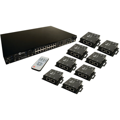 8 x 8 HDMI(R) Over CAT-6 Matrix Switcher Package