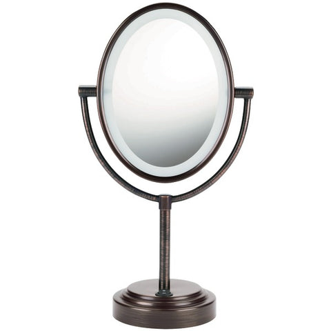 Double-Sided Lighted Mirror (Oiled Bronze)