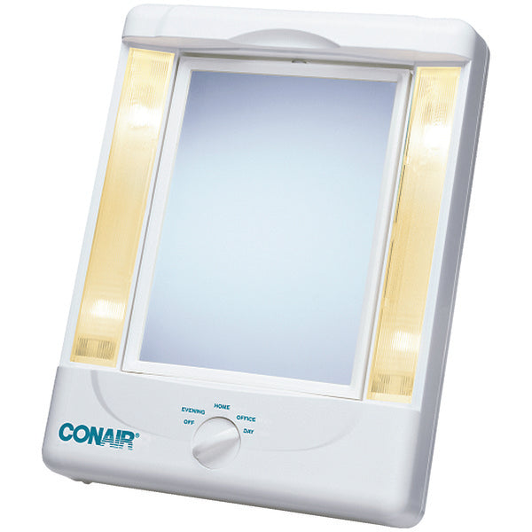 2-Sided Makeup Mirror with 4 Light Settings