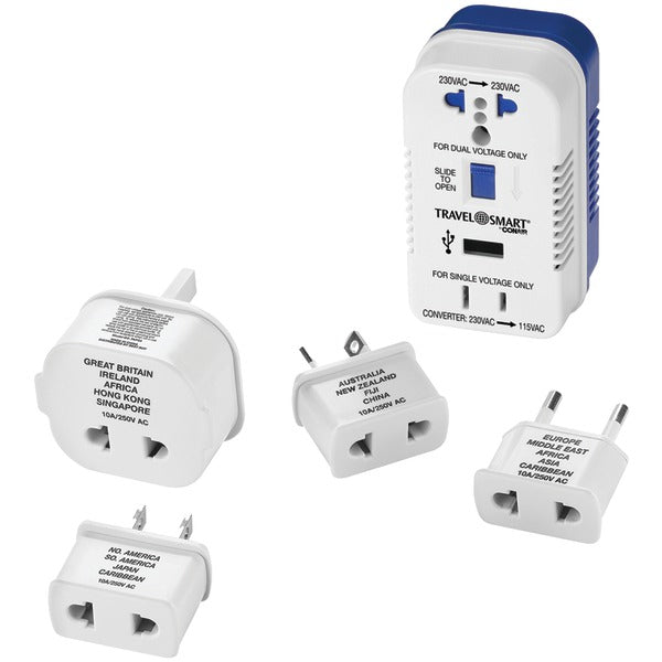 2-Outlet, 1,875-Watt Converter for Single- & Dual-Voltage Appliances