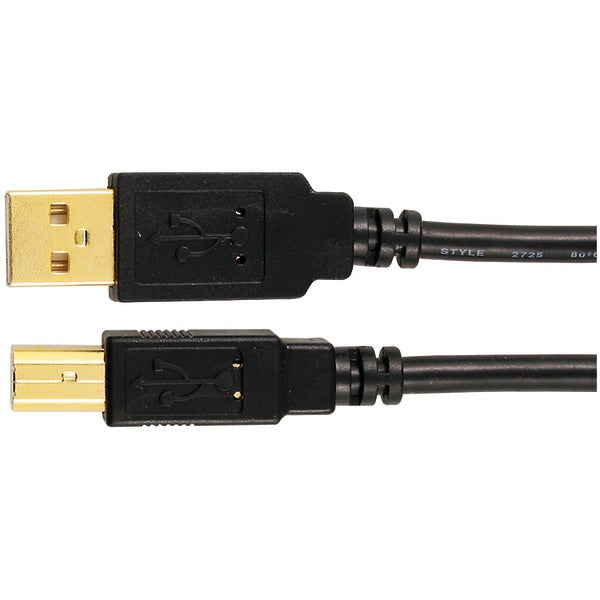 A-Male to B-Male USB 2.0 Cable, 6ft