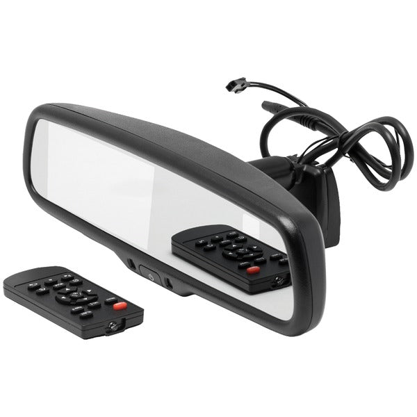 MIR-ACT 4.3" Universal Rearview Mirror with Built-in Compass & Temperature Display