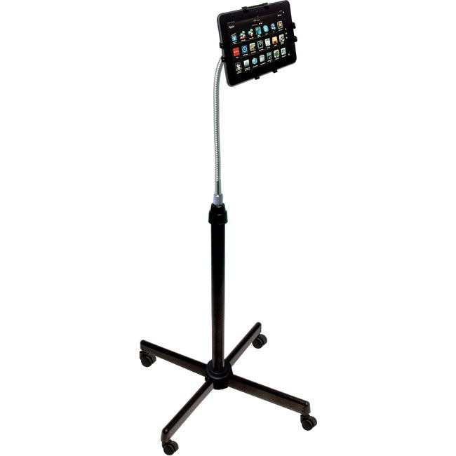 CTA Digital Universal Height-Adjustable Gooseneck Floor Stand for Tablets