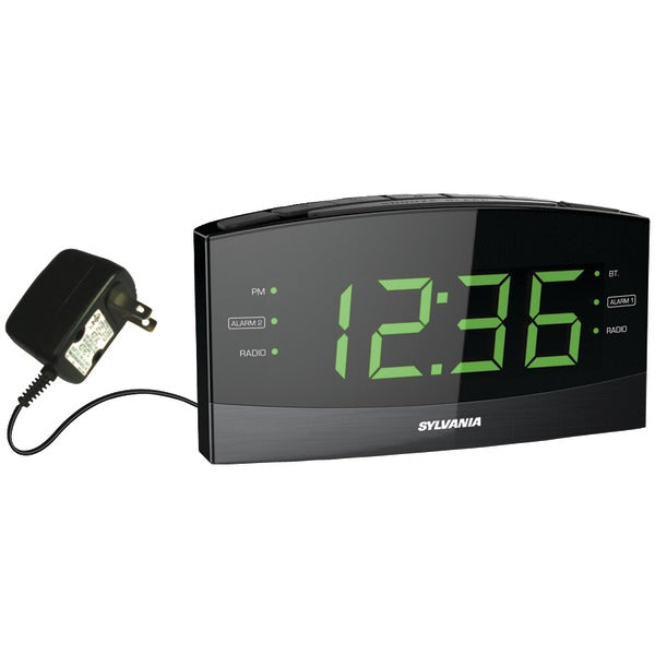 1.8" Jumbo Digit Alarm Clock Radio with Bluetooth(R)