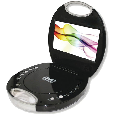 7" Portable DVD Player with Integrated Handle (Black)