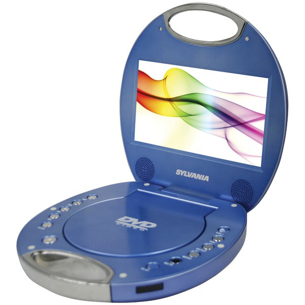 7" Portable DVD Player with Integrated Handle (Blue)