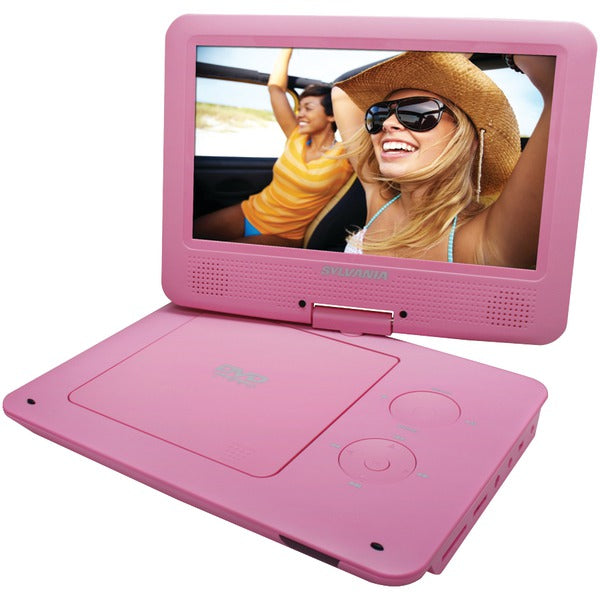 9" Portable DVD Player with 5-Hour Battery (Pink)