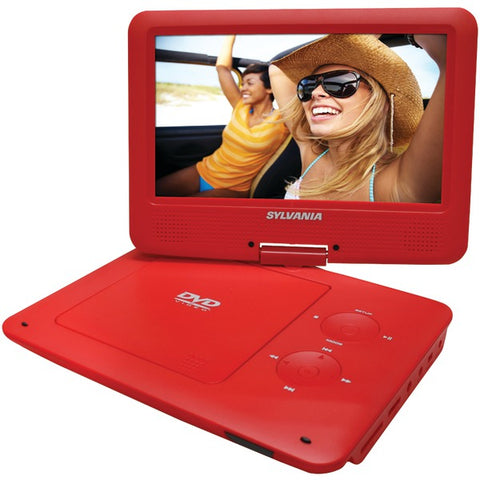 9" Portable DVD Player with 5-Hour Battery (Red)