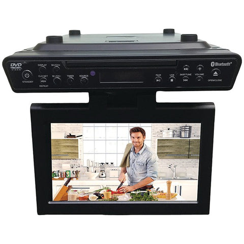 10.2" Under-Counter Bluetooth(R) Kitchen TV with Built-in DVD Player & HDMI(R)