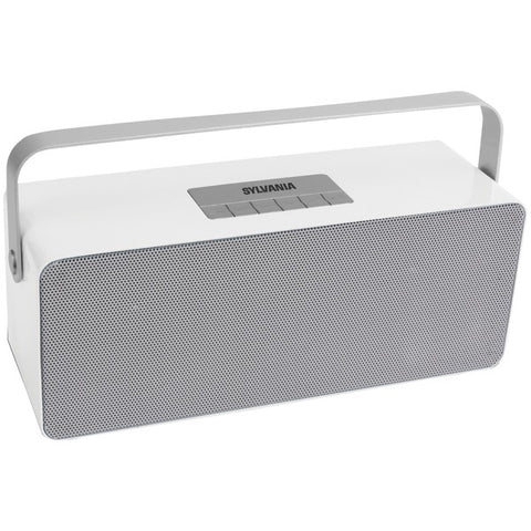 Portable Bluetooth(R) Speaker with Aluminum Handle (White)