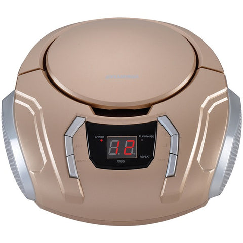 Portable CD Player with AM-FM Radio (Champagne)