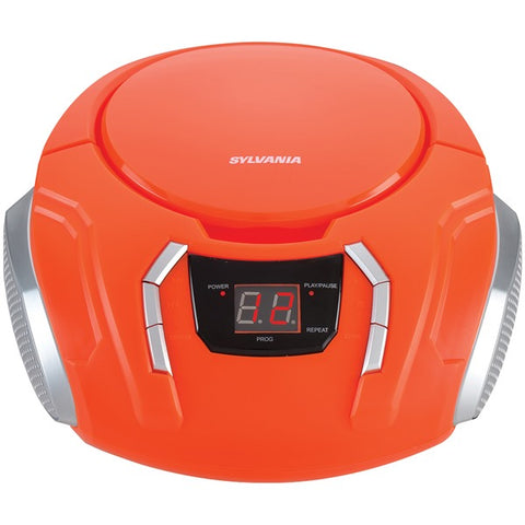 Portable CD Player with AM-FM Radio (Orange)