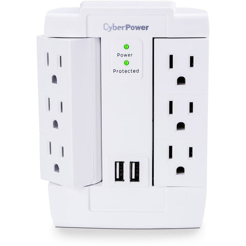 CyberPower Professional CSP600WSURC2 6 Outlets Surge Suppressor-Protector