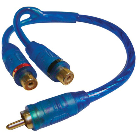 Competition Series Double-Shielded RCA Y-Adapter (1 Male to 2 Females)
