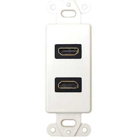 Decor Wall Plate Insert with 90deg Dual HDMI(R) Connector