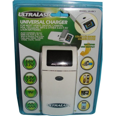 Ultralast Universal Li-Ion - Ni-Cd - Ni-Mh Battery Charger