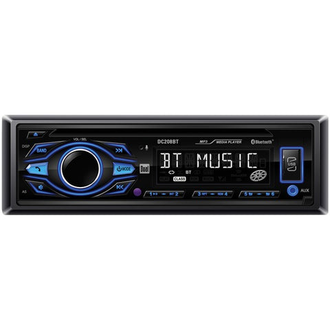 Single-DIN In-Dash CD AM-FM Receiver with Bluetooth(R)