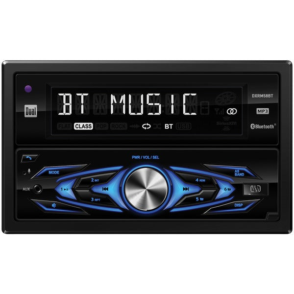 Double-DIN In-Dash Mechless AM-FM Receiver with Bluetooth(R)