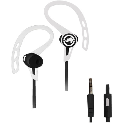 Rush Sport Earbuds with Microphone (White)