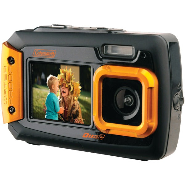 20.0-Megapixel Duo2 Dual-Screen Waterproof Digital Camera (Orange)