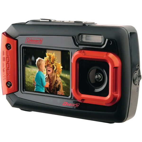 20.0-Megapixel Duo2 Dual-Screen Waterproof Digital Camera (Red)