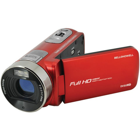 20.0-Megapixel 1080p DV50HD Fun Flix(R) Camcorder (Red)