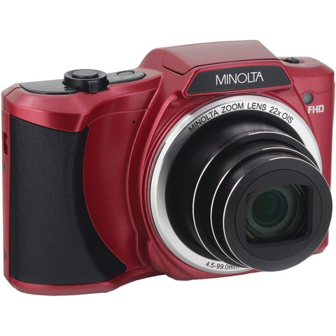 20.0-Megapixel 1080p Full HD Wi-Fi(R) MN22Z Digital Camera with 22x Zoom (Red)