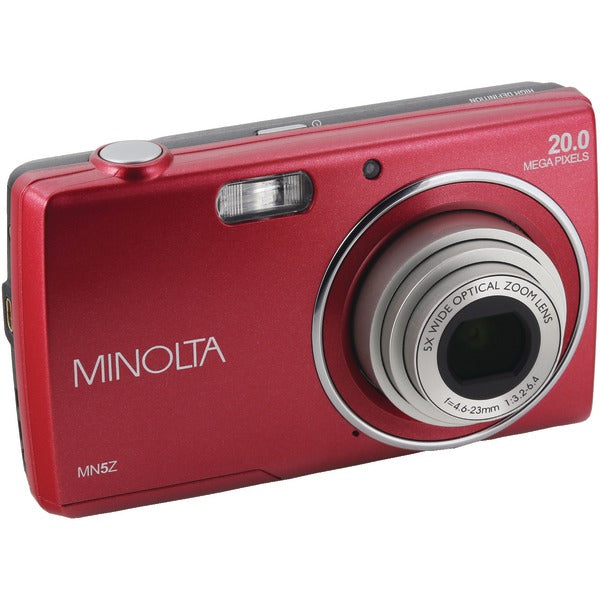 20.0-Megapixel MN5Z HD Digital Camera with 5x Zoom (Red)