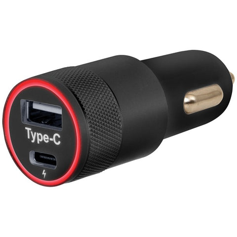 Car Charger with USB-A & USB-C(TM) Ports