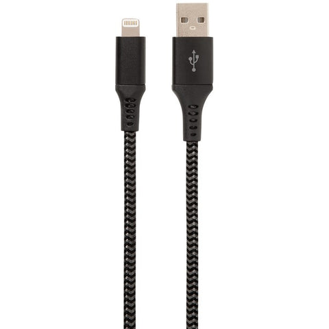 Charge and Sync USB Cable with Lightning(R) Connector, 10-Foot (Black)