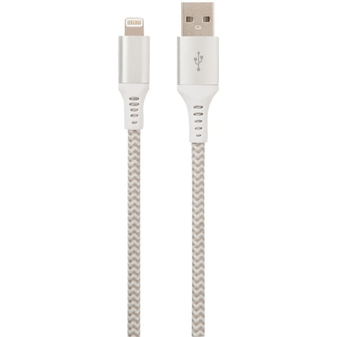 Charge and Sync USB Cable with Lightning(R) Connector, 10-Foot (White)